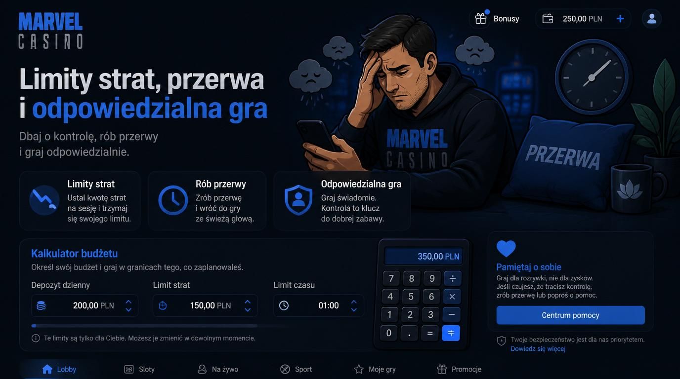Ilustracja pauzy po złej serii – kontrola emocji i budżetu